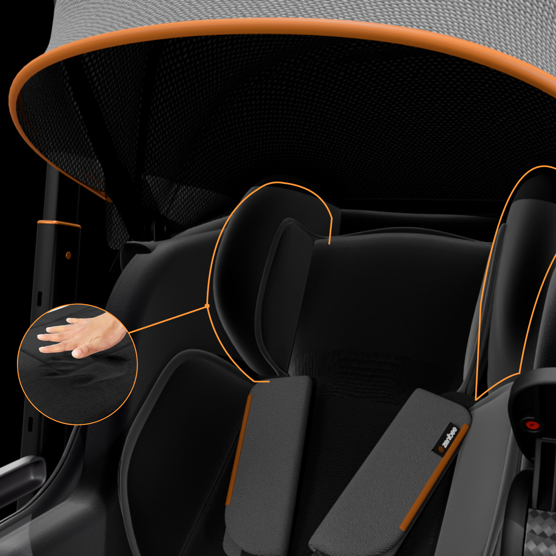 Headrest protection layer
