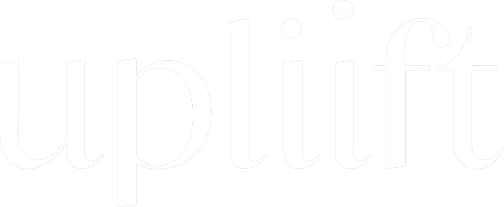 Logo text reading 'upliift' in stylized white font on a black background.