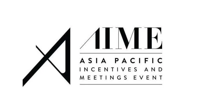 Logo of Asia Pacific Incentives and Meetings Event (AIME) with stylized 'A' and 'IME' text.
