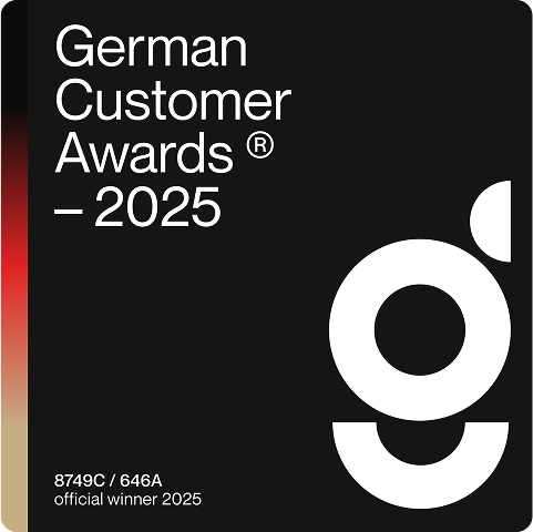 german customer awards badge