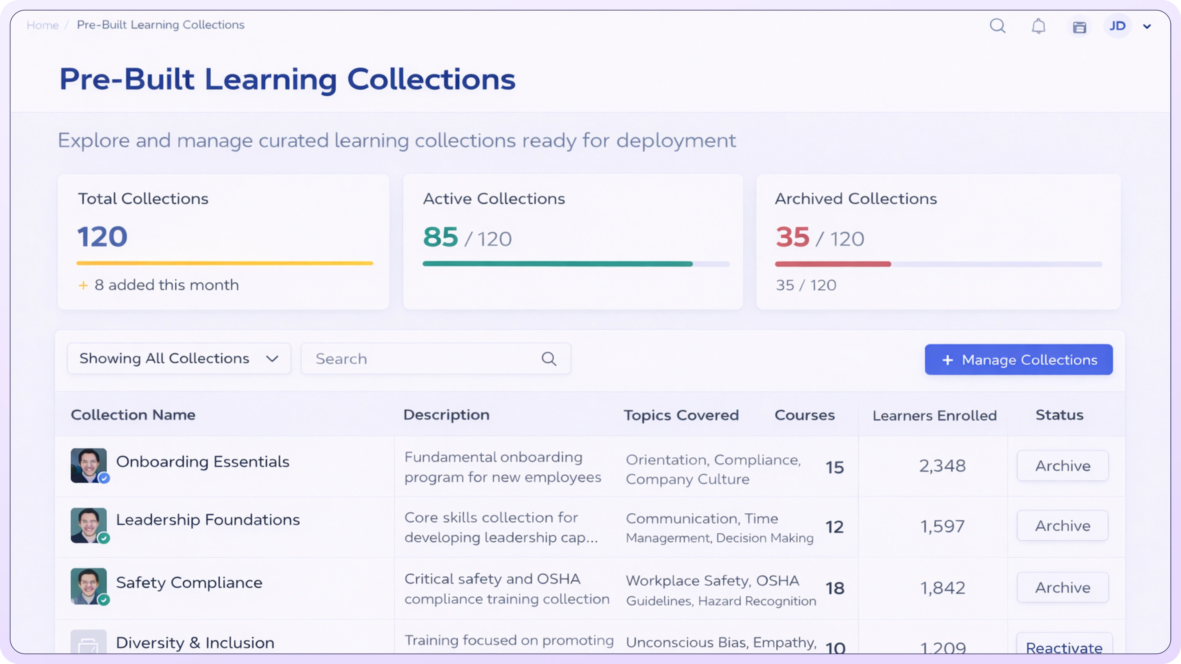 Learning Collections