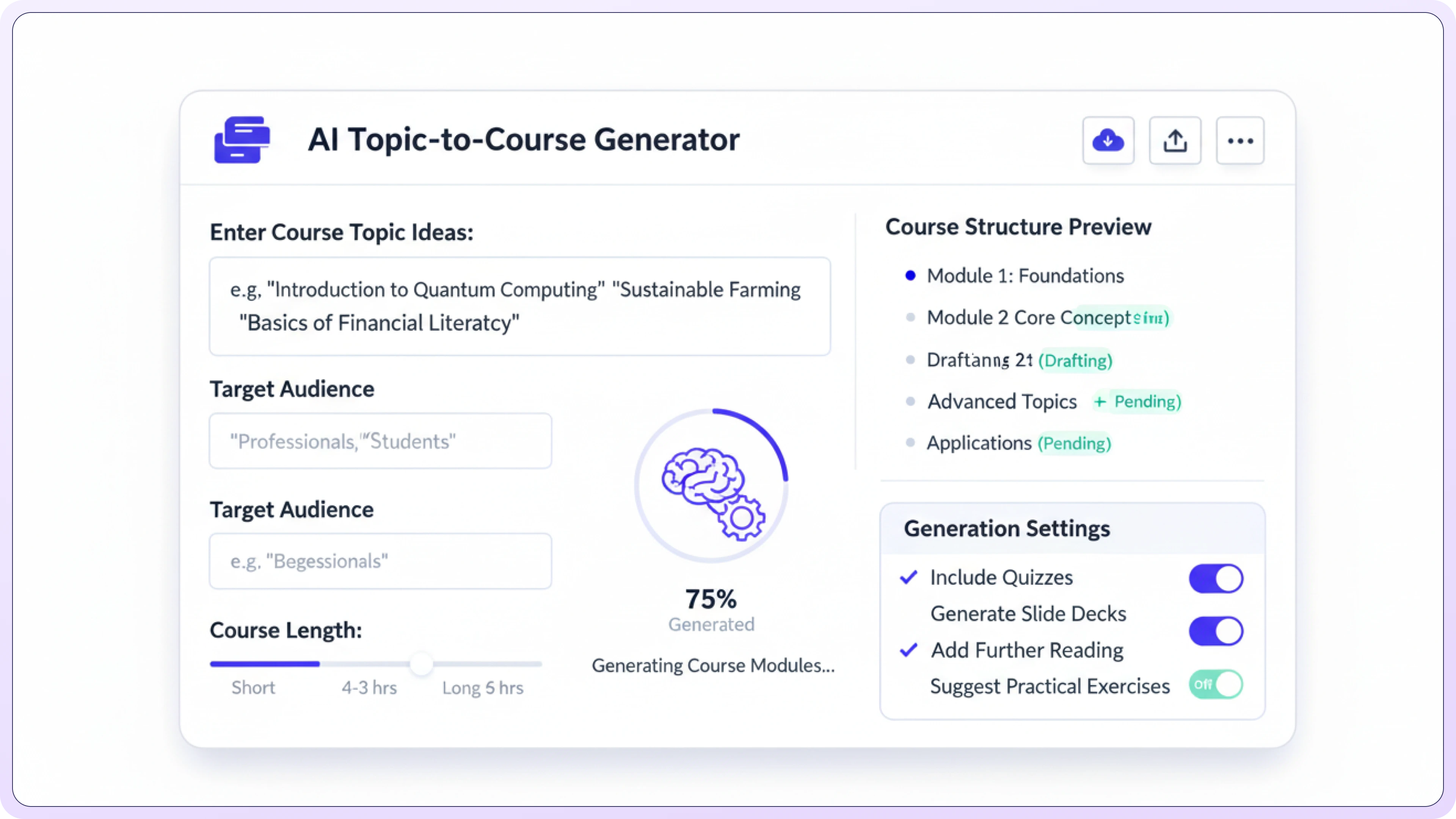 AI Course Generator