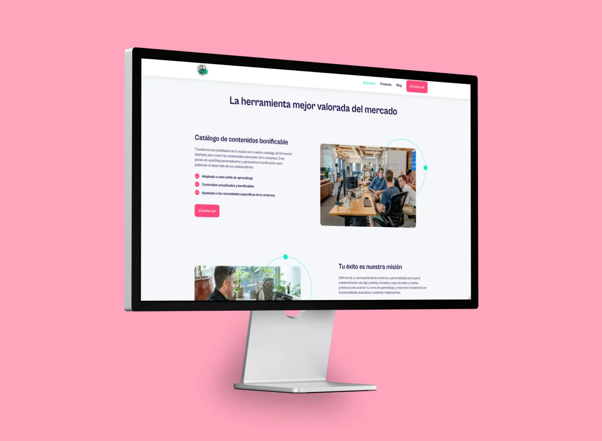 Captura de pantalla de Go4clic - Desarrollo Webflow