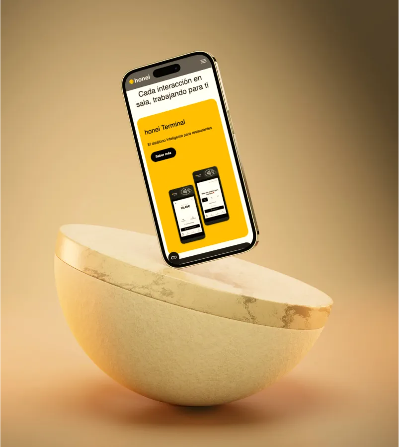 Captura de pantalla de Honei - Desarrollo Webflow
