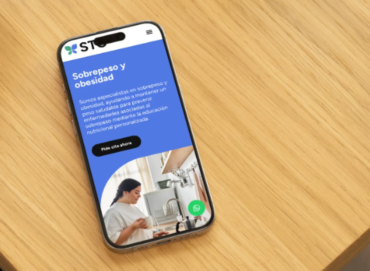 Captura de pantalla de STC Nutrición - Desarrollo Wordpress