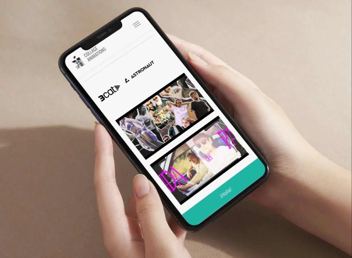 Captura de pantalla de Collageanimations - Desarrollo Webflow