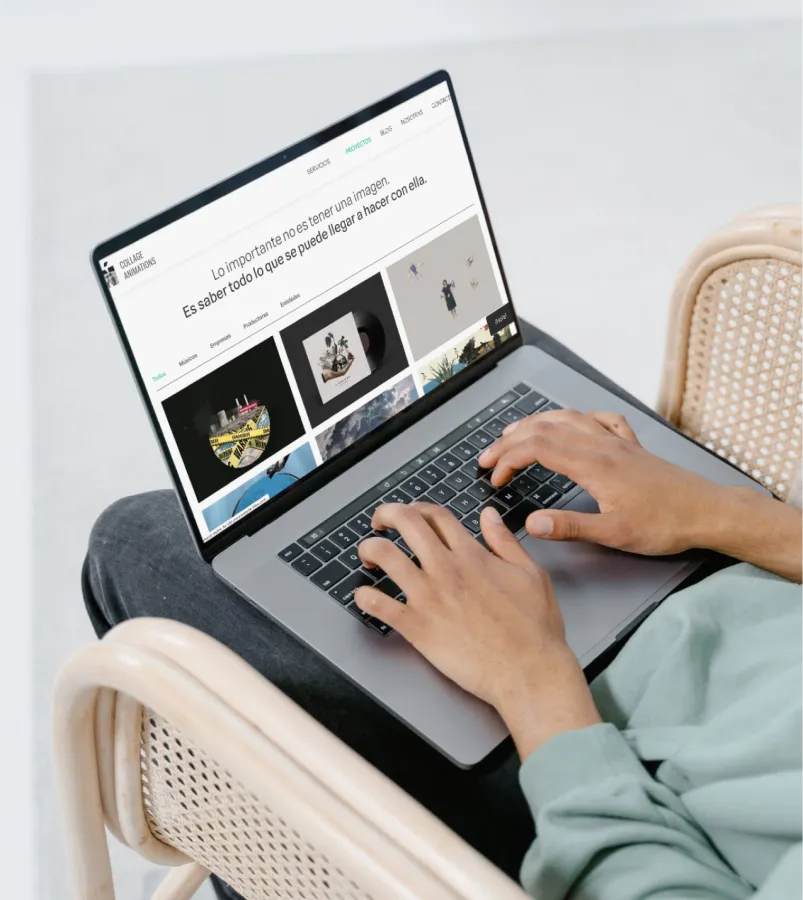 Captura de pantalla de Collageanimations - Desarrollo Webflow