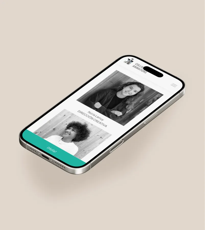 Captura de pantalla de Collageanimations - Desarrollo Webflow