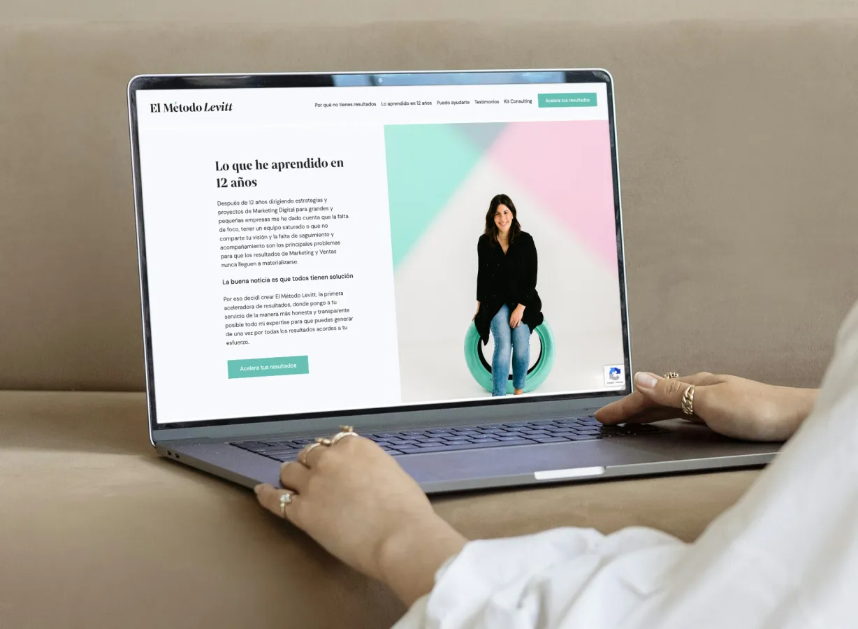 Captura de pantalla de El Método Levitt - Desarrollo Wordpress