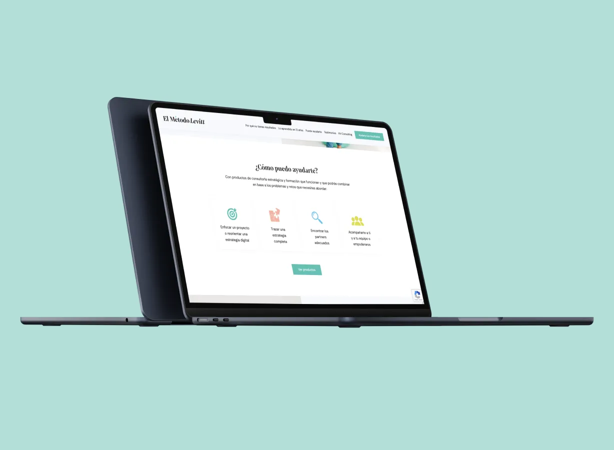 Captura de pantalla de El Método Levitt - Desarrollo Wordpress