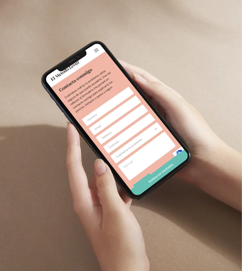Captura de pantalla de El Método Levitt - Desarrollo Wordpress