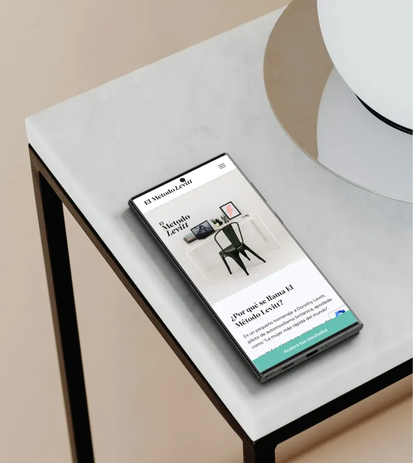 Captura de pantalla de El Método Levitt - Desarrollo Wordpress