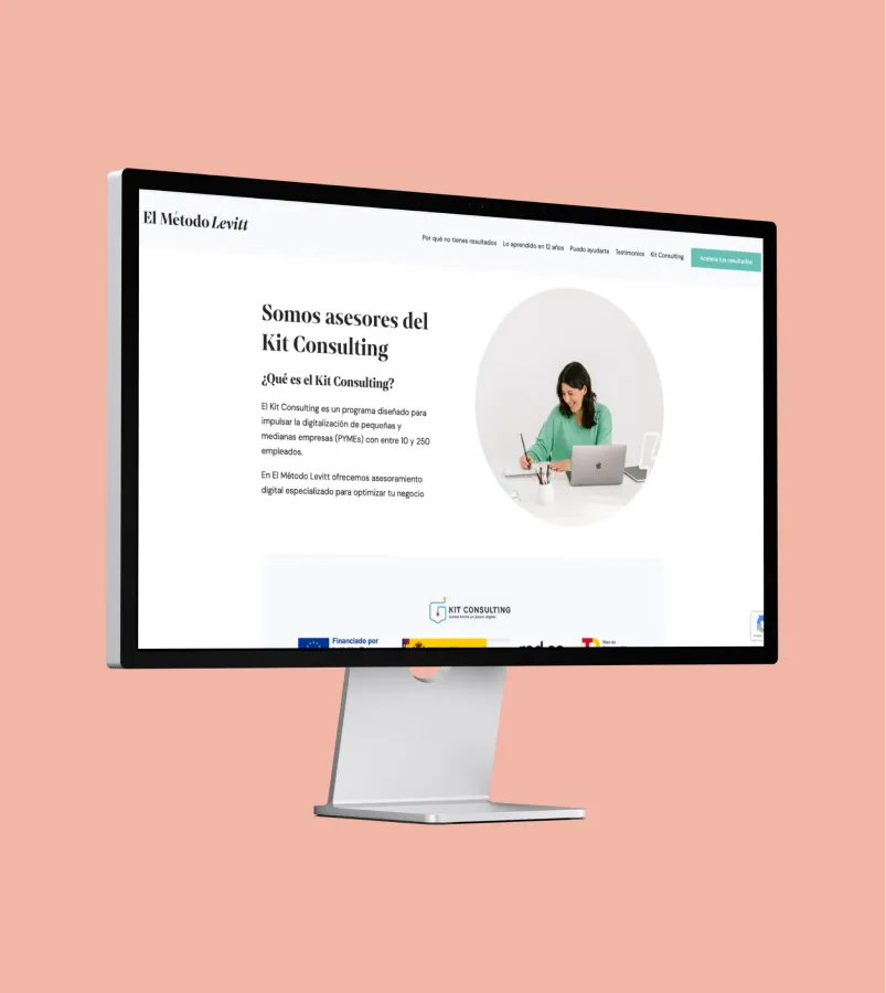 Captura de pantalla de El Método Levitt - Desarrollo Wordpress