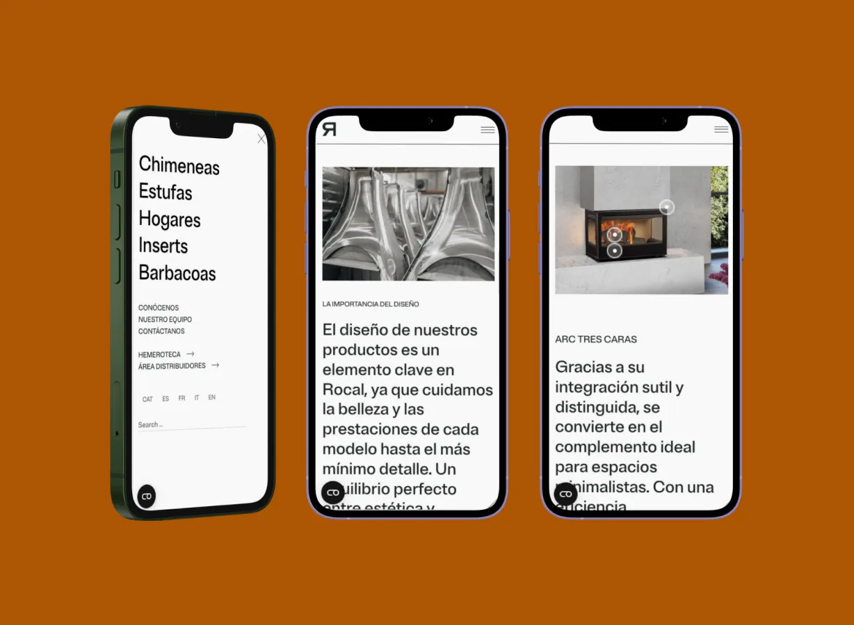 Captura de pantalla de Rocal - Desarrollo Wordpress