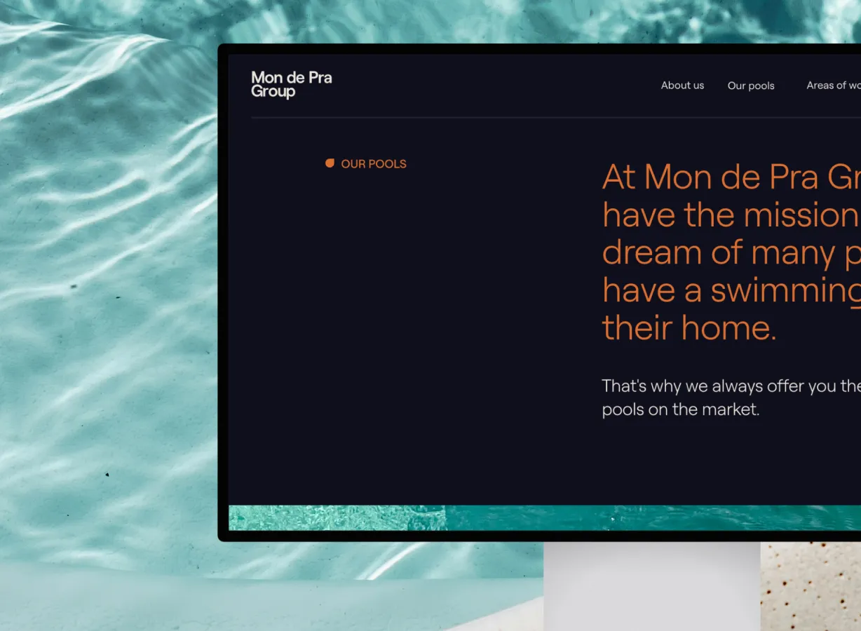 Captura de pantalla MondePra Group - Desarrollo Webflow