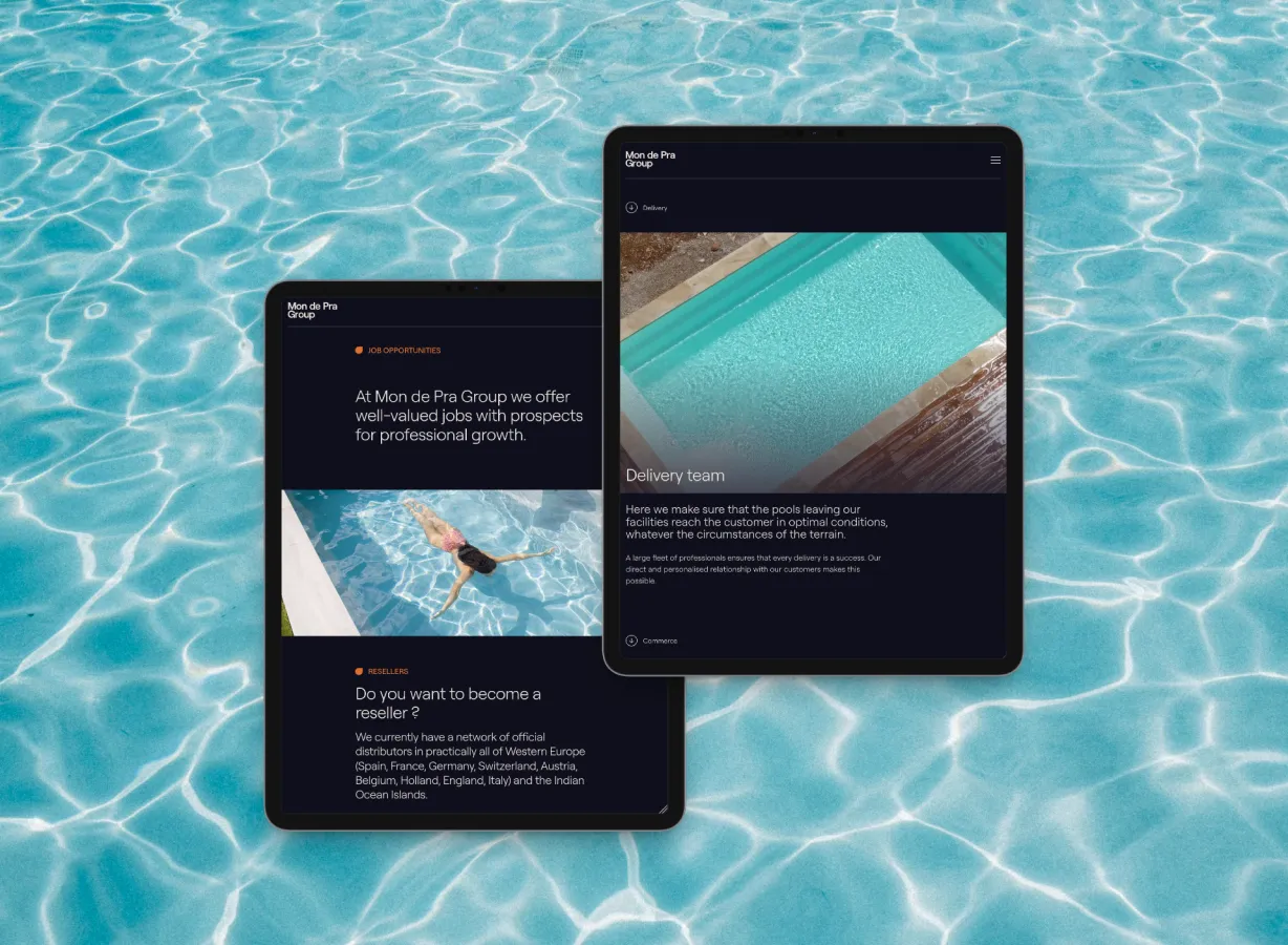 Captura de pantalla MondePra Group - Desarrollo Webflow