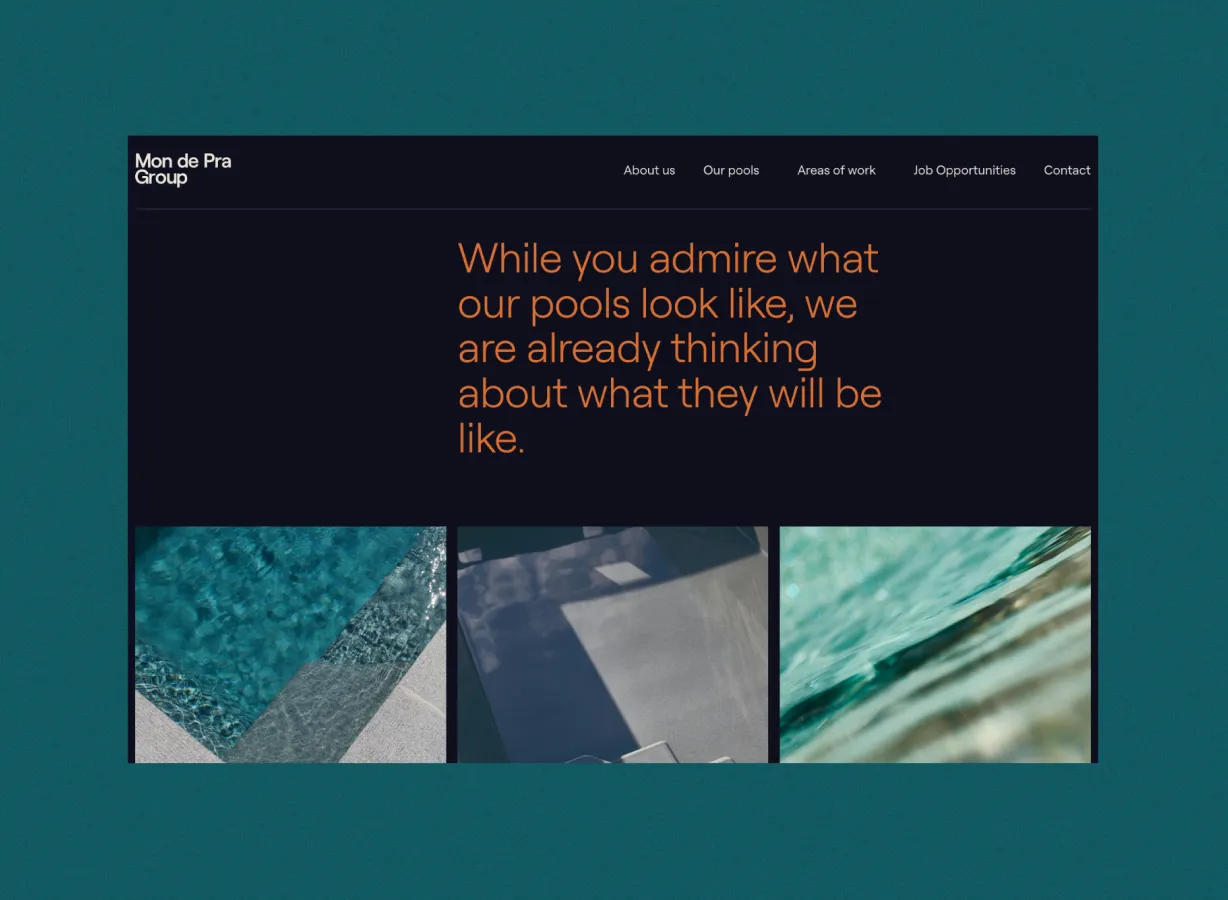 Captura de pantalla MondePra Group - Desarrollo Webflow