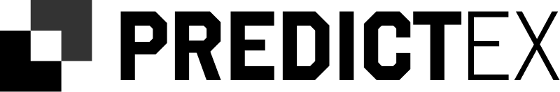 Diagram illustrating PredictEX, a synthetic equities market with financial instruments, wallets, and smart contracts connected via blockchain.