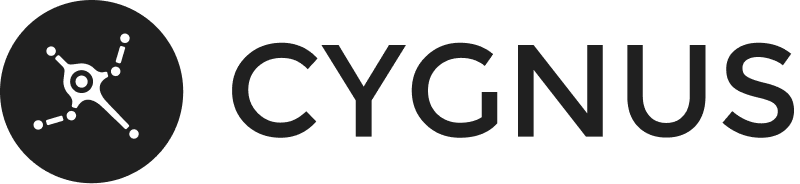 CYGNUS brand logo with a stylized constellation icon inside a black circle.