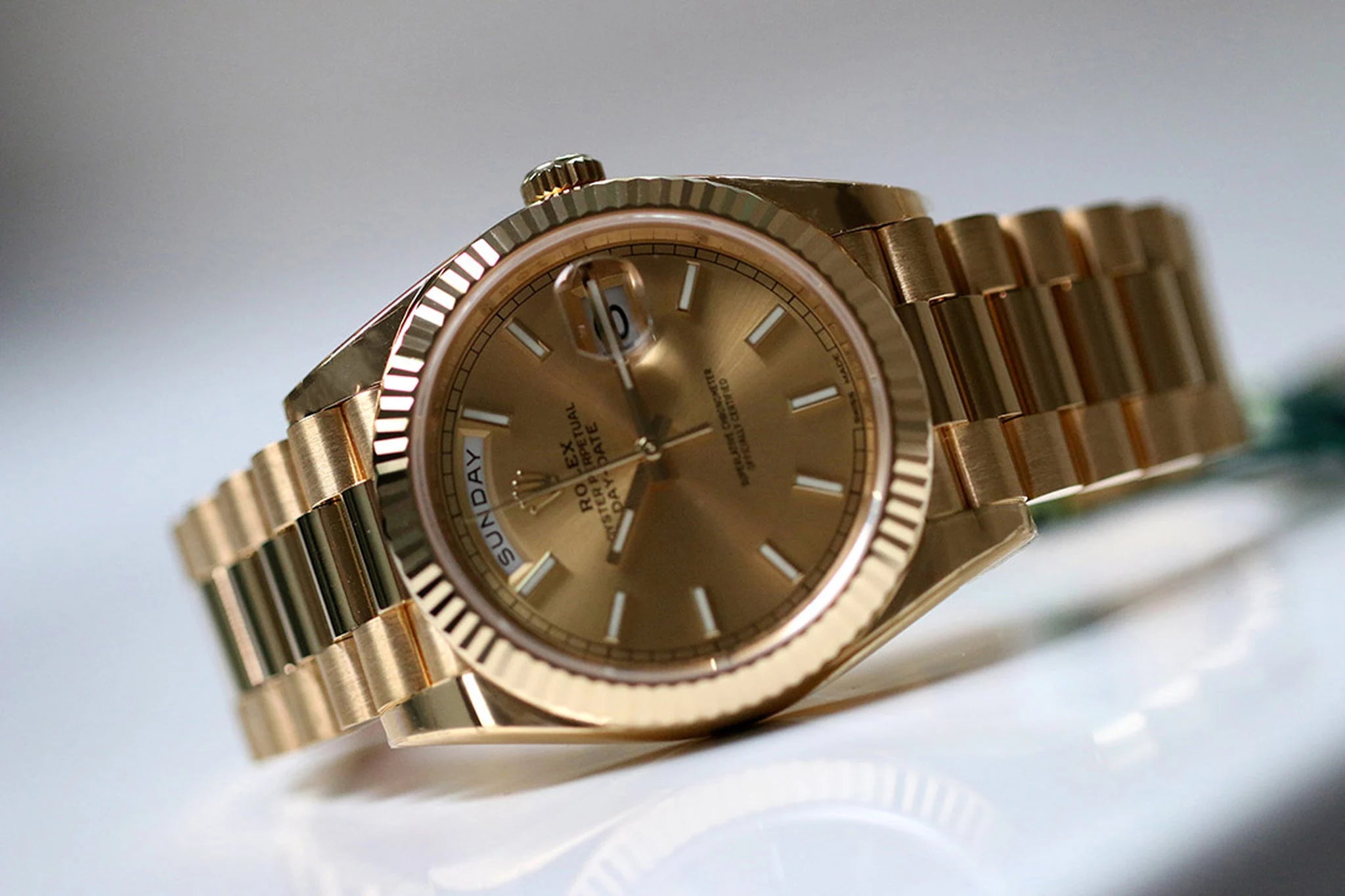 Rolex Day-Date 40mm 228238 Full set 2020 Or jaune en très bon état