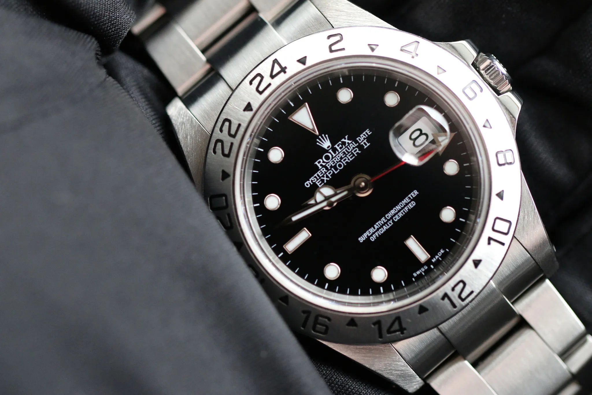 Rolex Explorer II 16570 Komplettset, Baujahr 2008, sehr guter Zustand, zu verkaufen