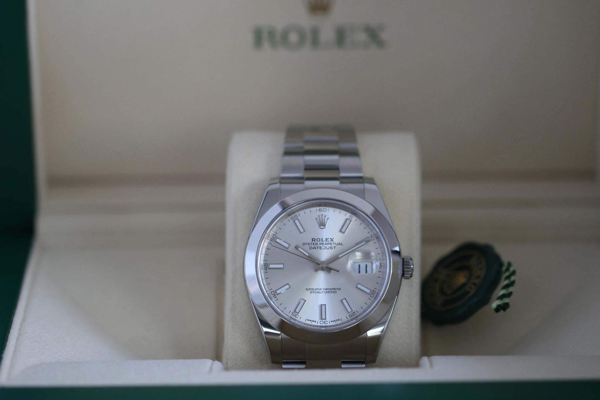 Rolex Datejust 41 126300 cadran argent Full set 2018