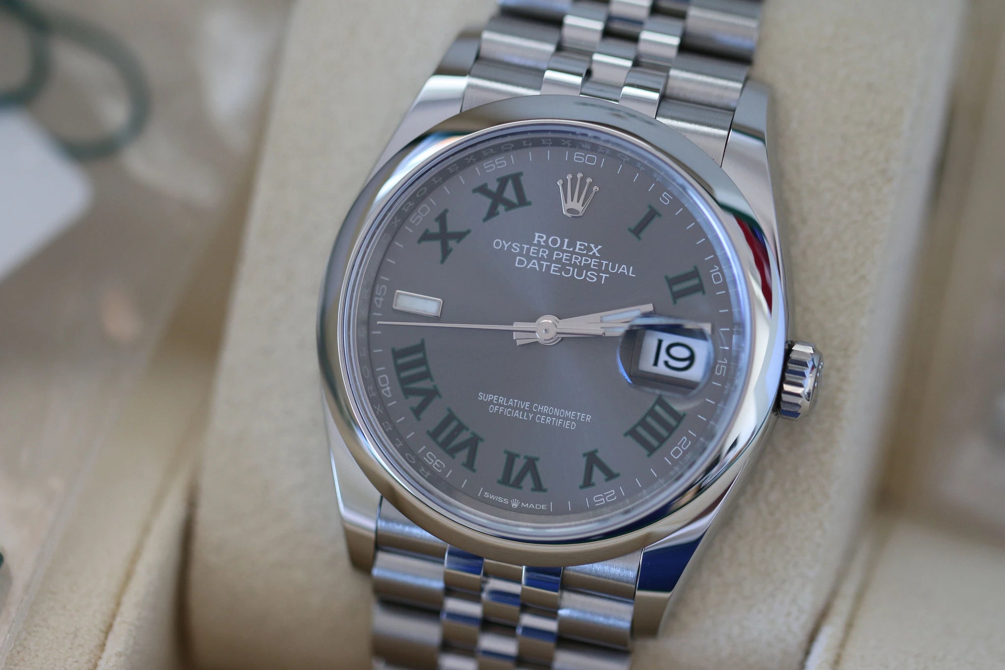 Rolex Datejuist 126200 Wimbledon Full set 2022