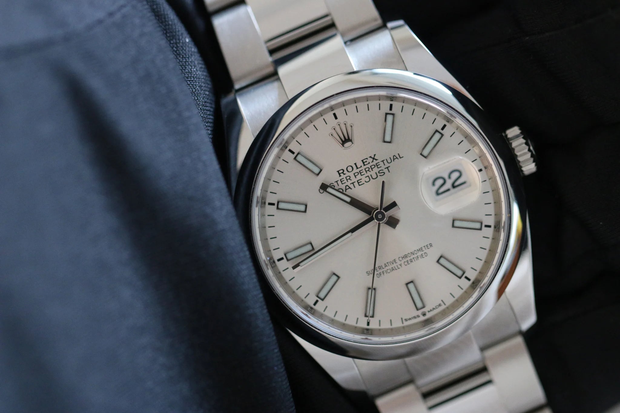 Rolex Datejust 36 126200 Silver Full set 2023