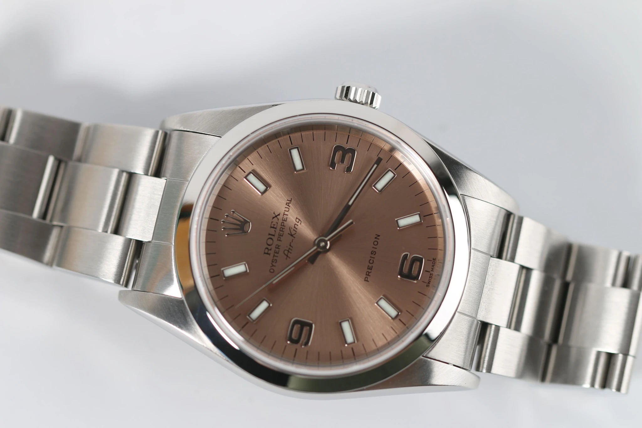 Rolex Air King 14000M saumon Full set 2000