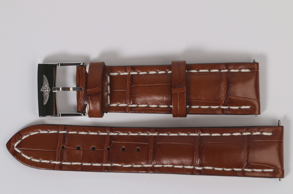 Bracelet Breitling alligator gold boucle ardillon 22-20