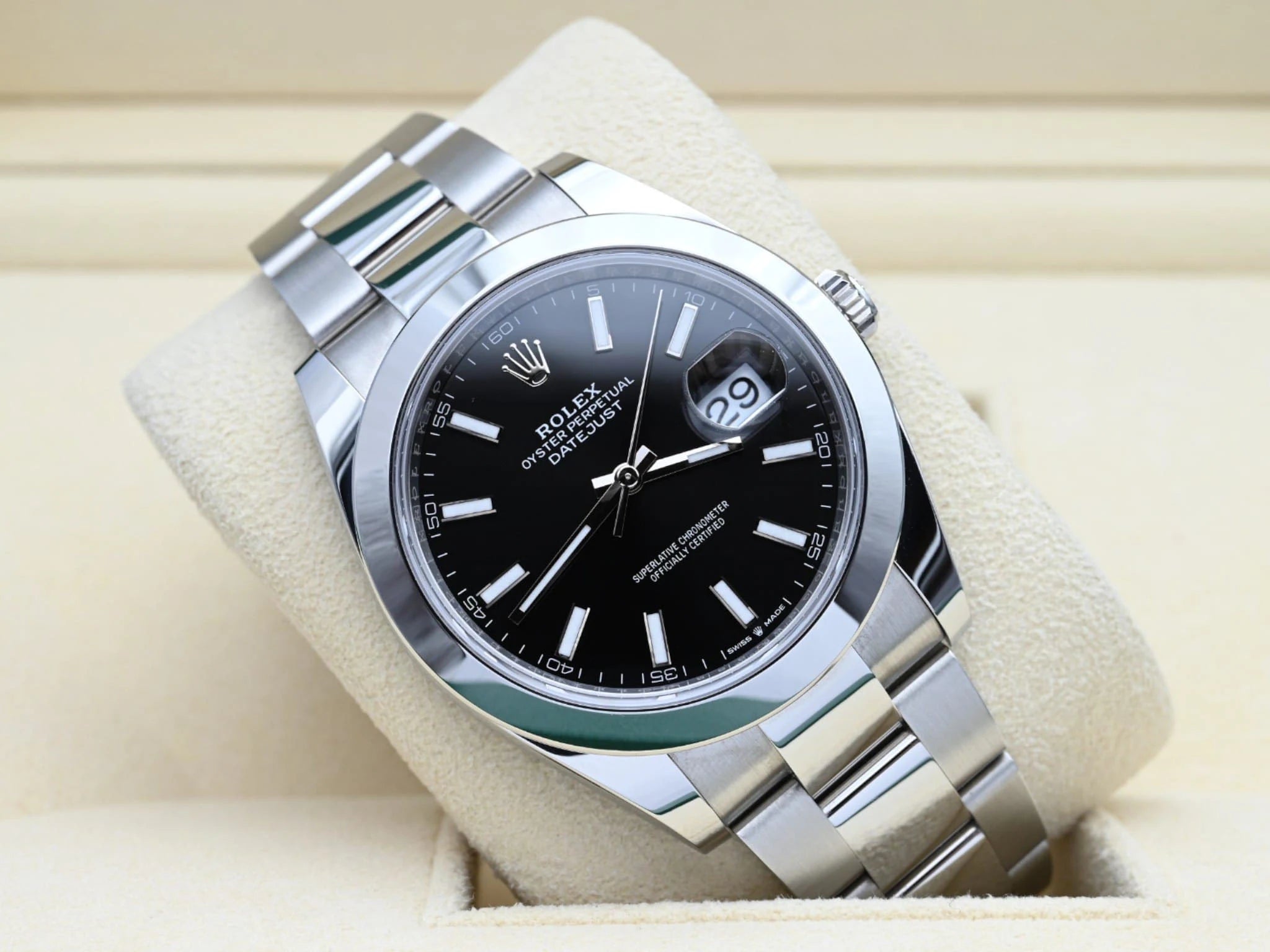 Rolex Datejust 41 126300 cadran noir Full set 2020