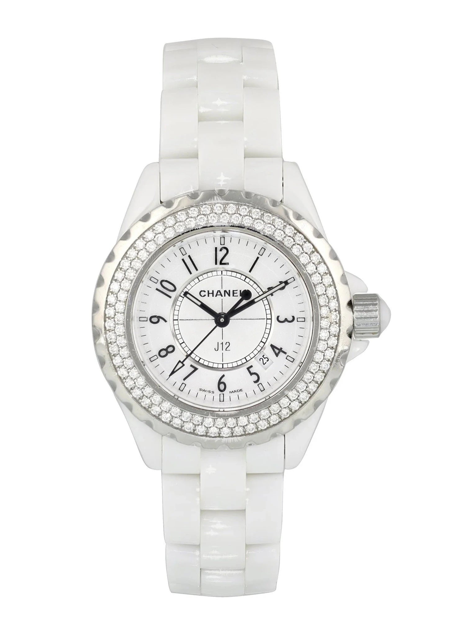 Chanel J12 Diamonds H0969 2004 révisée en 2014