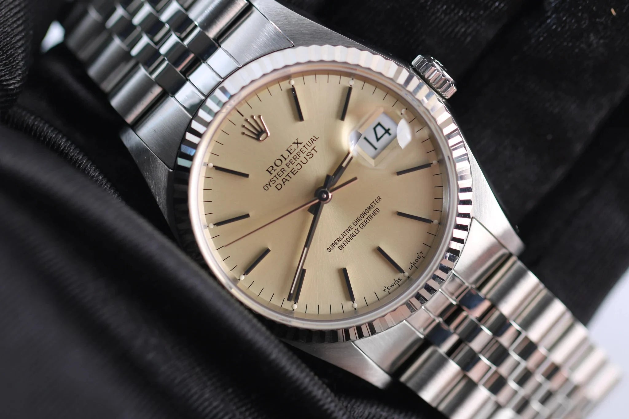 Rolex Datejust 36 16234 Cadran Silver Patiné Cream Jubilée 1994