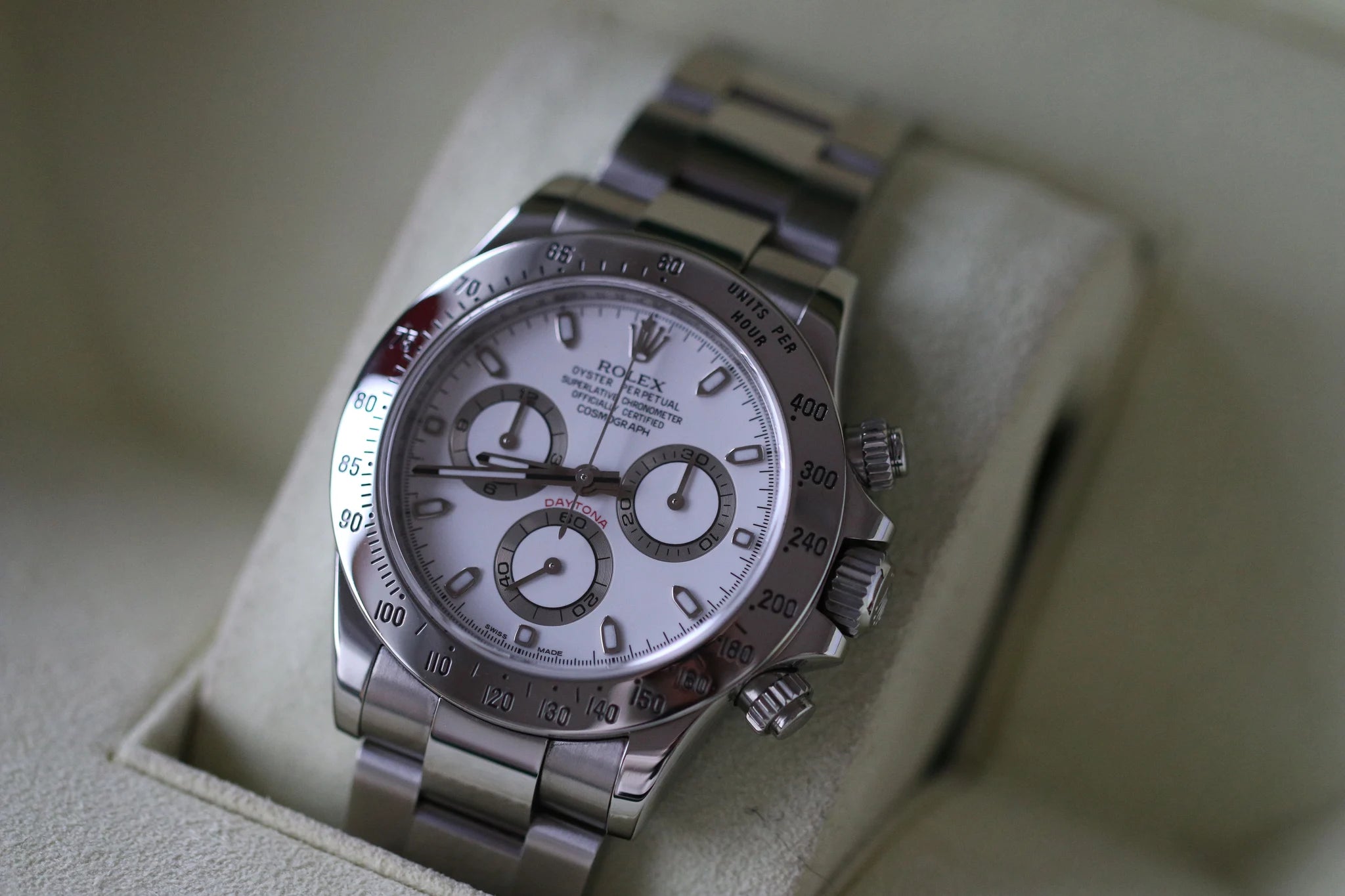 Rolex Daytona 116520 Weiß Komplettset 2015