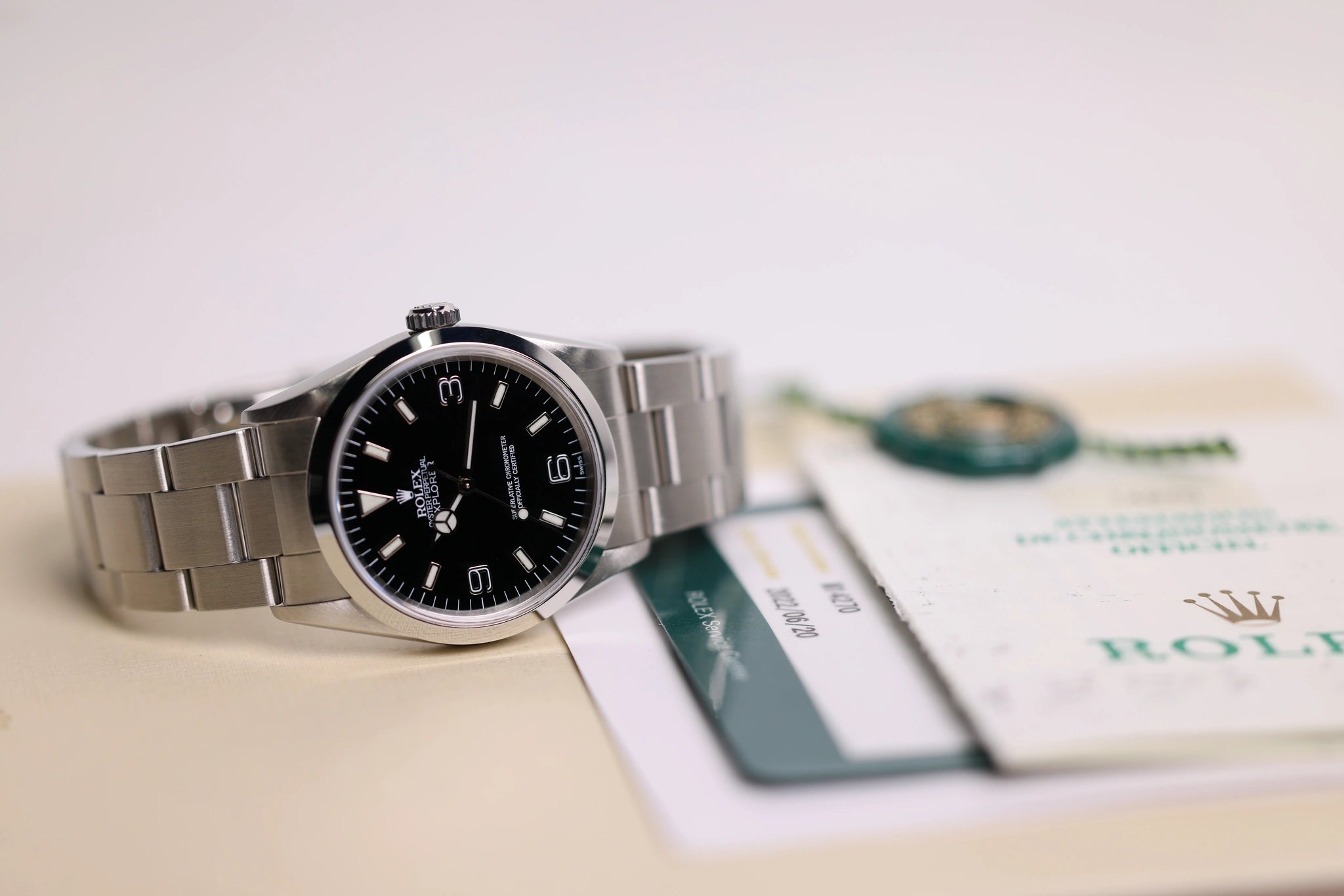 Rolex Explorer 14270 Schwarz, Baujahr 1998, gewartet 2022