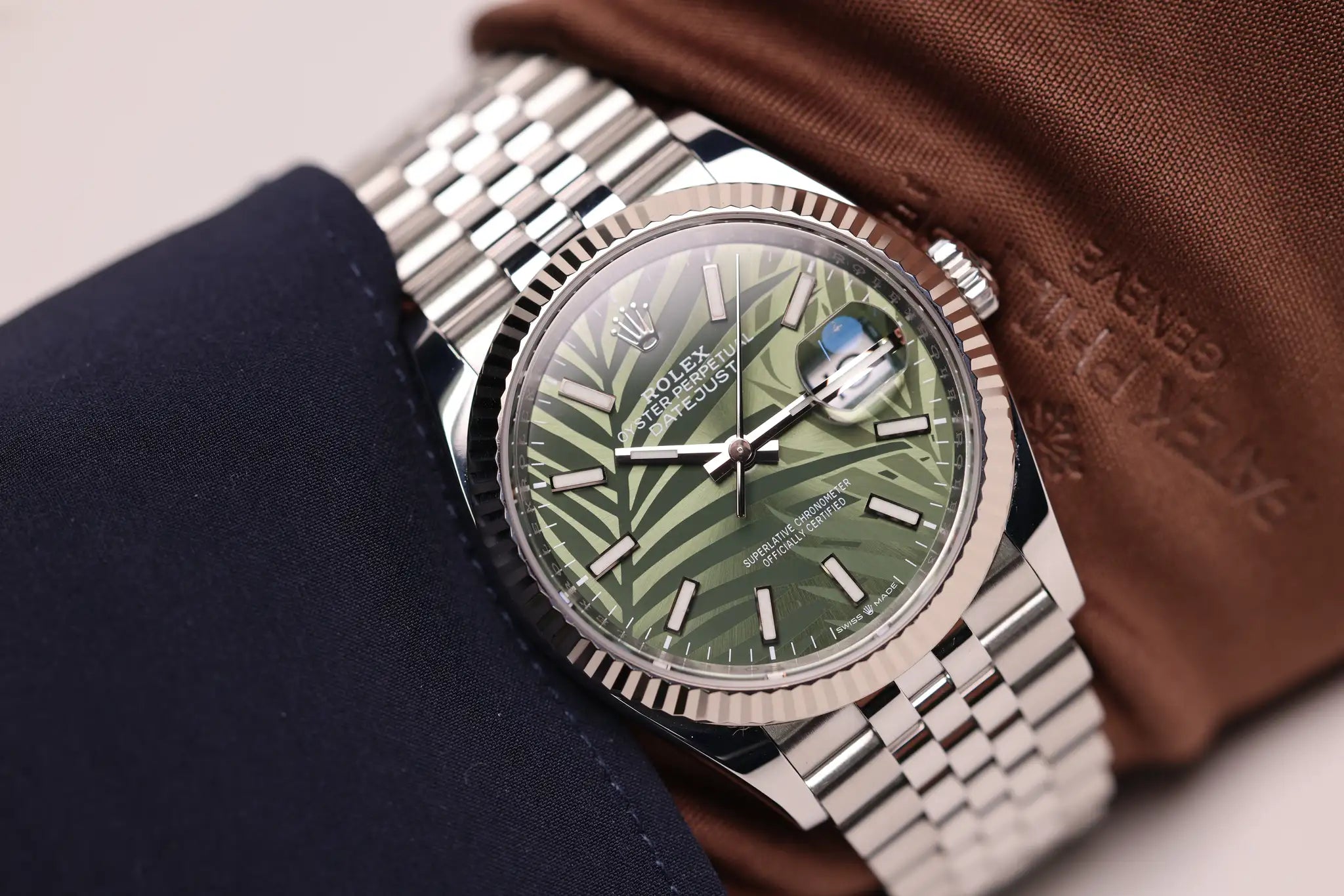 Rolex Datejust 36 126234 2022 Olive Green Palm