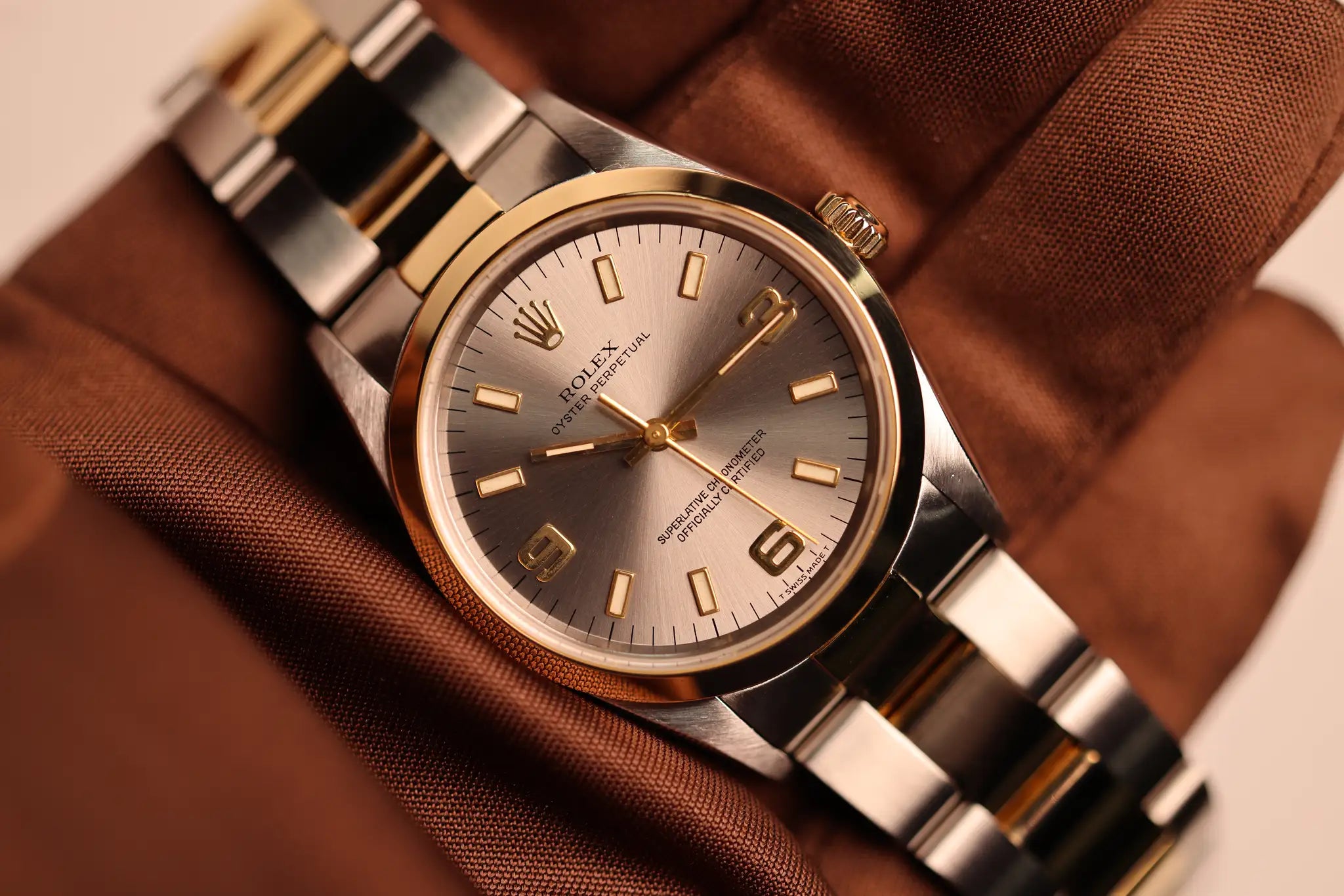 Rolex Oyster Perpetual 34 14203 Grau