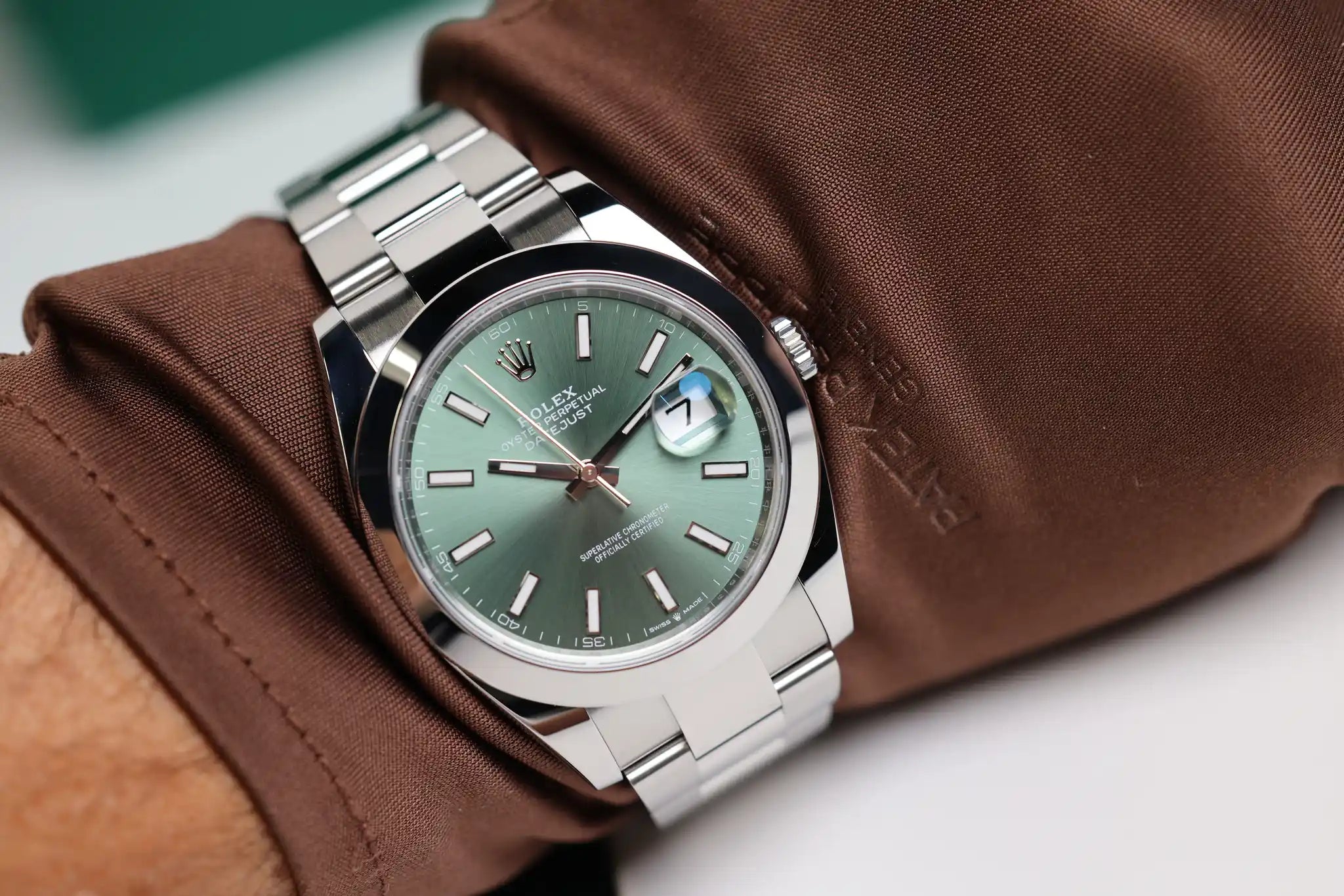 Rolex Datejust 41 126300 Mint Green Full set 2025