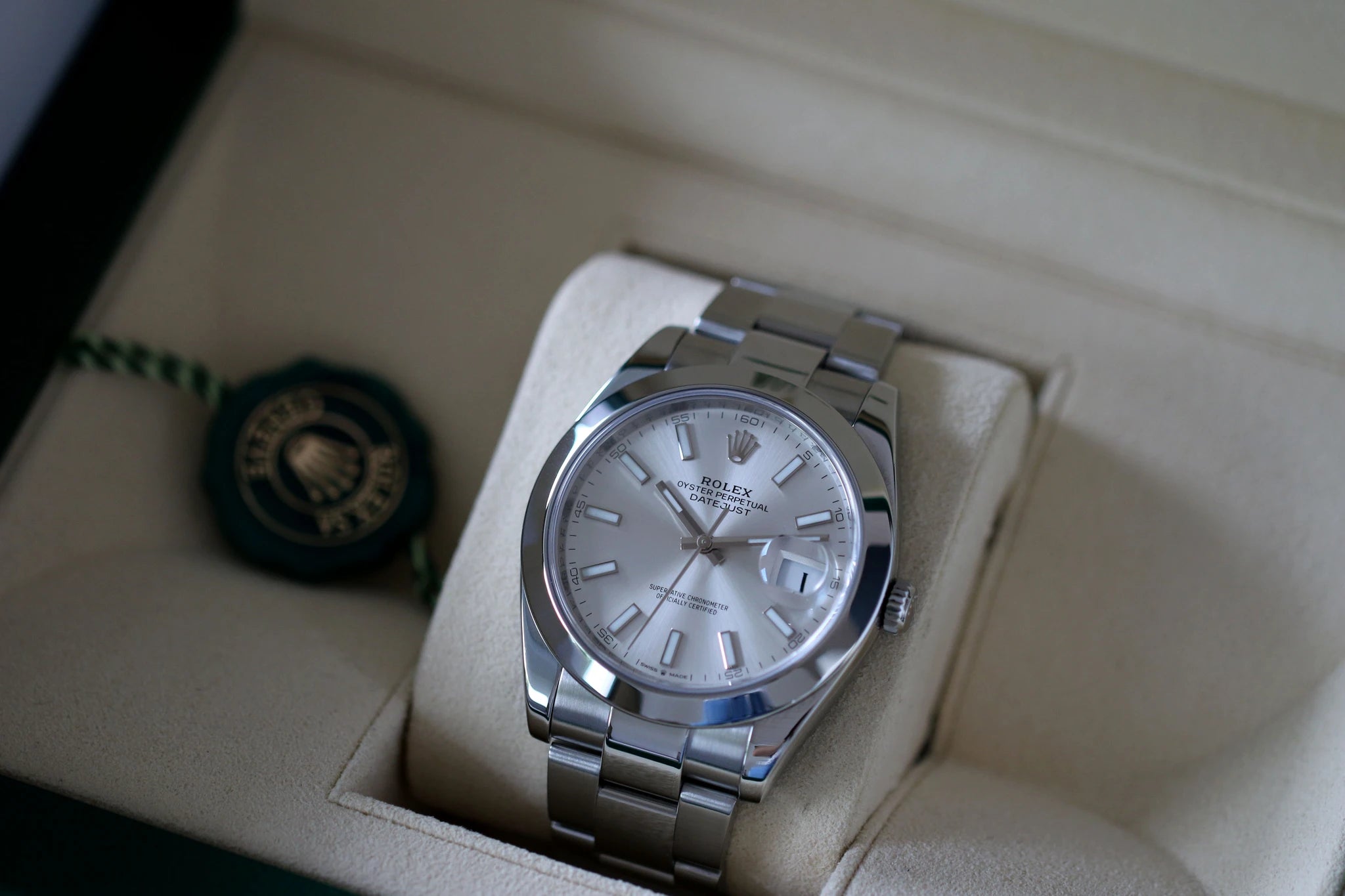 Rolex Datejust 126300 Argent Full set 2018