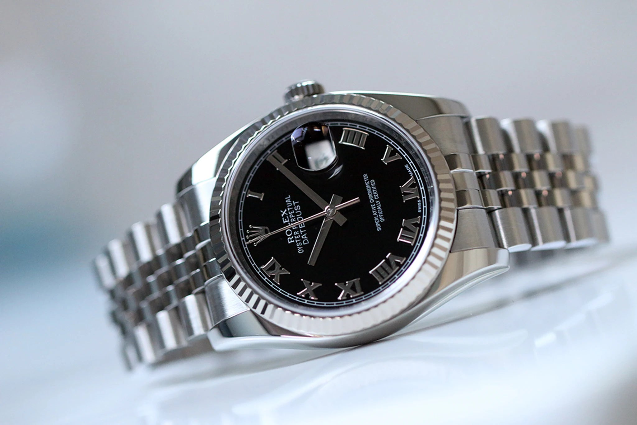 Rolex Datejust 116234 Black Romans Jubilee
