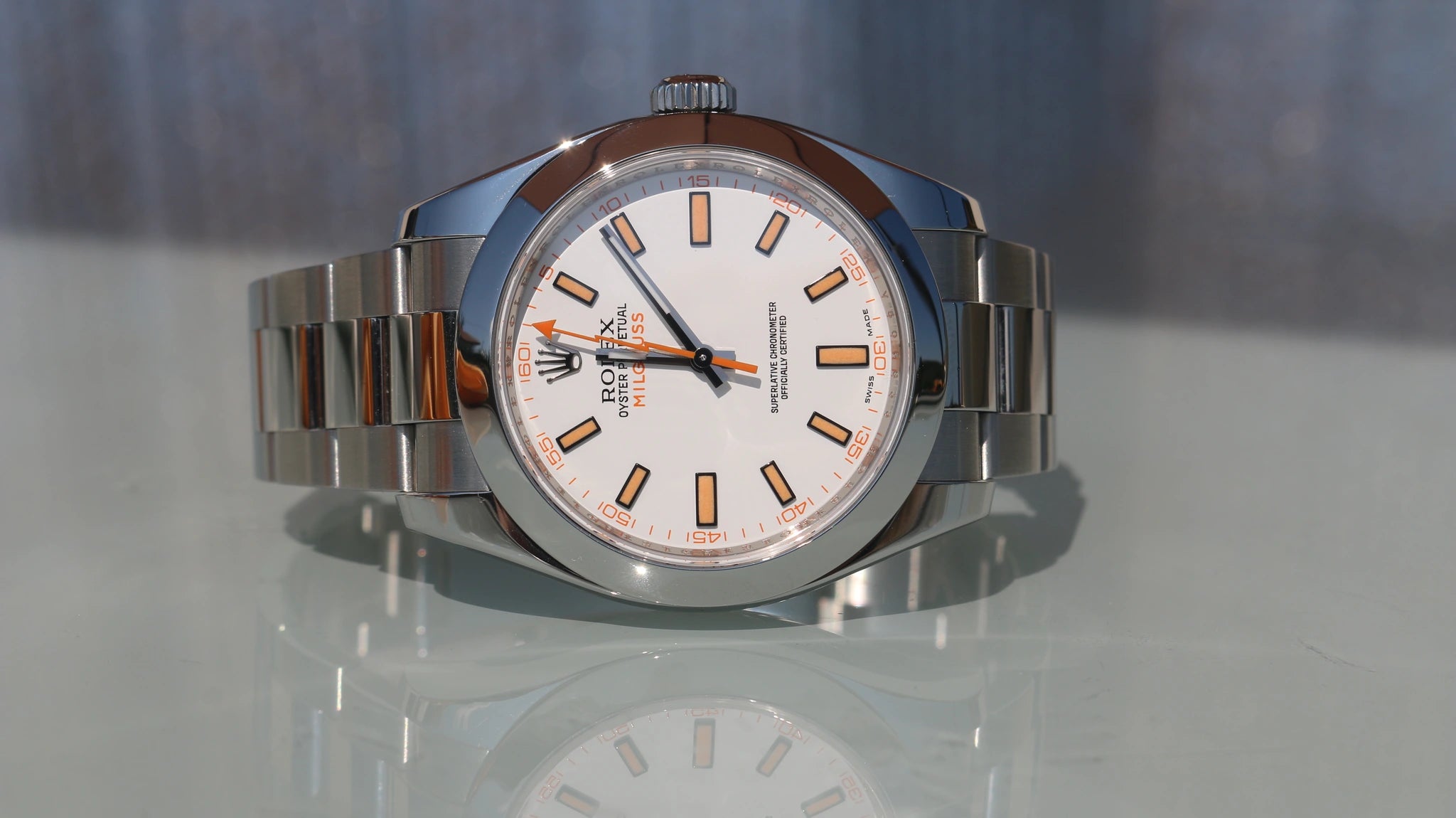 Rolex Milgauss 116400 2013 Cadran blanc