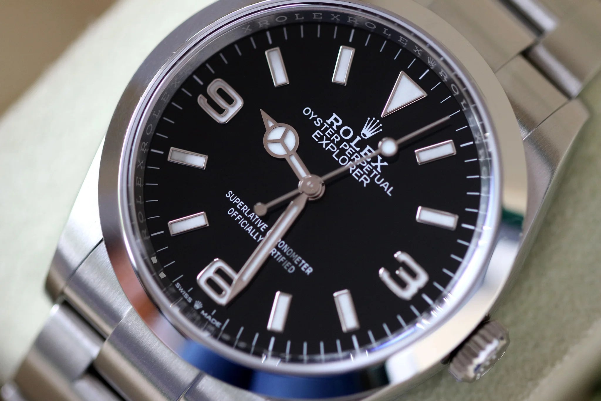 Rolex Explorer 36 124270 2022 Noir Acier inoxydable