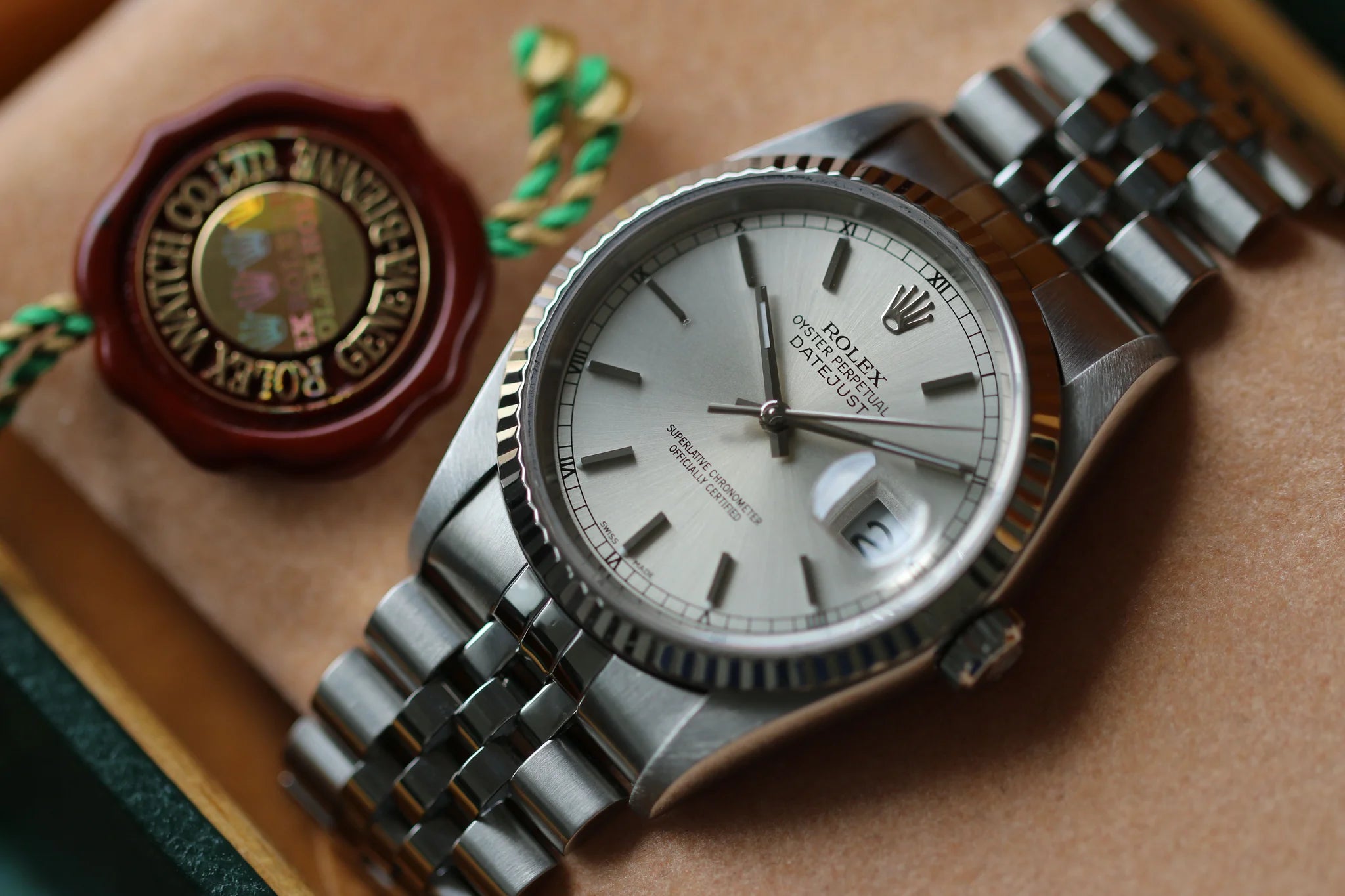 Rolex Datejust 16234 2000 Silberner Edelstahl