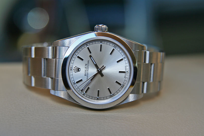 Rolex Oyster Perpetual 31 ref 77080 2002 Silver Stainless Steel