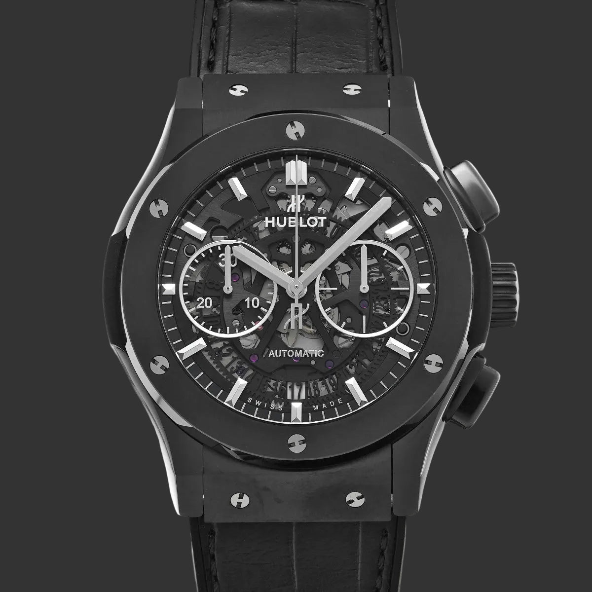Hublot Classic Fusion Aerofusion Black Magic 525.CM.0170.LR  Squelette  Céramique