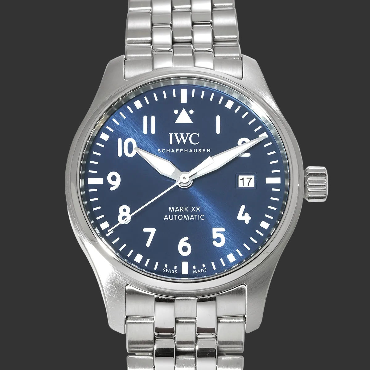 IWC Pilotenuhr Mark XX IW328204 2023 Blauer Edelstahl