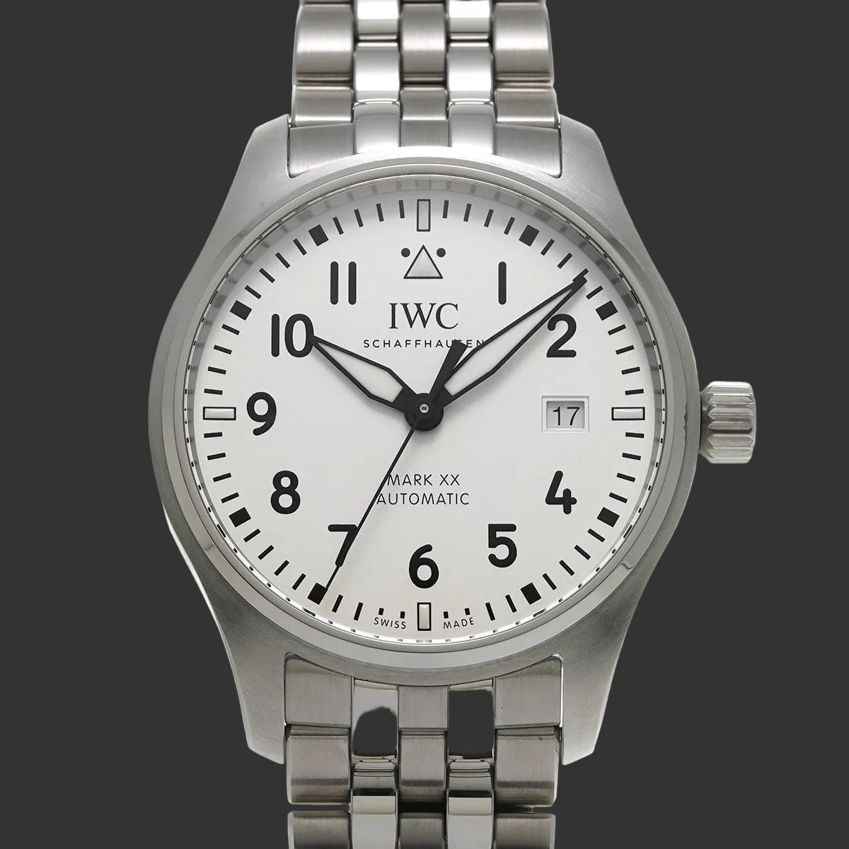 IWC Pilotenuhr Mark XX IW328208 2025 Silberner Edelstahl
