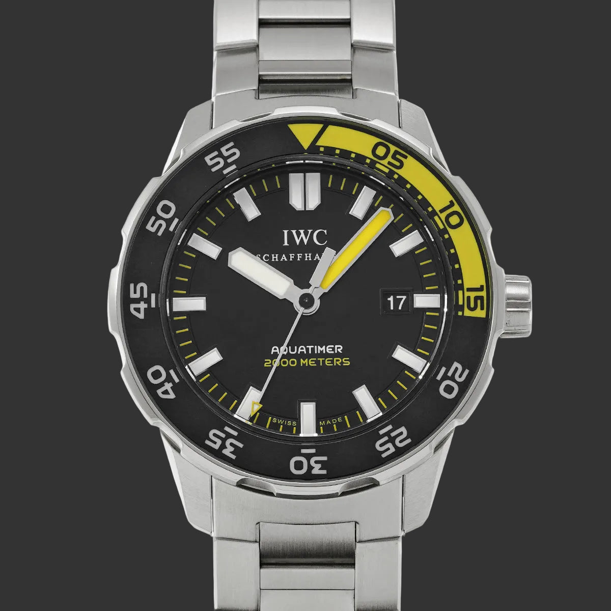 IWC Aquatimer Automatic 2000 IW356801 Schwarzer Edelstahl