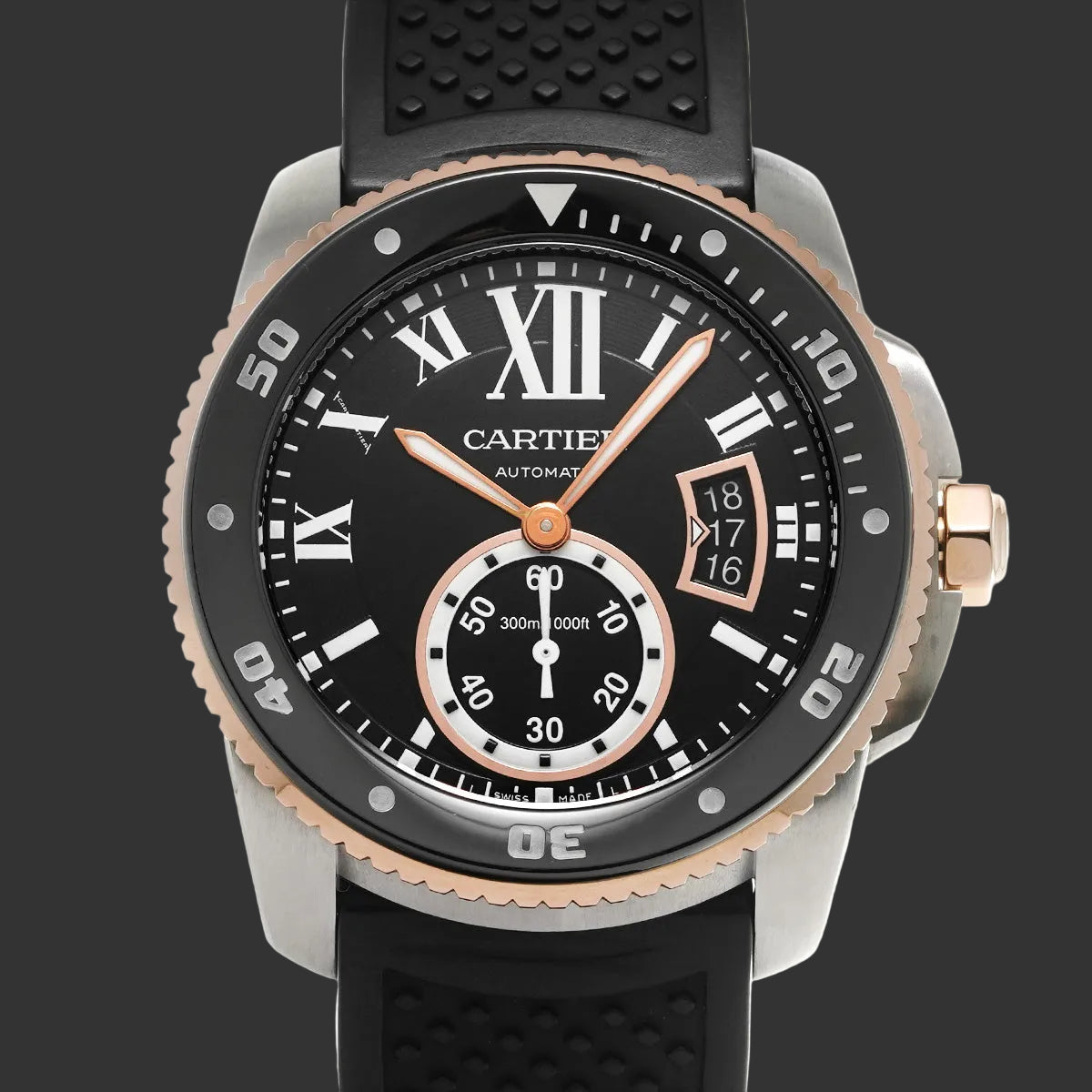 Cartier Calibre Diver W7100055 2015 Noir Acier inoxydable