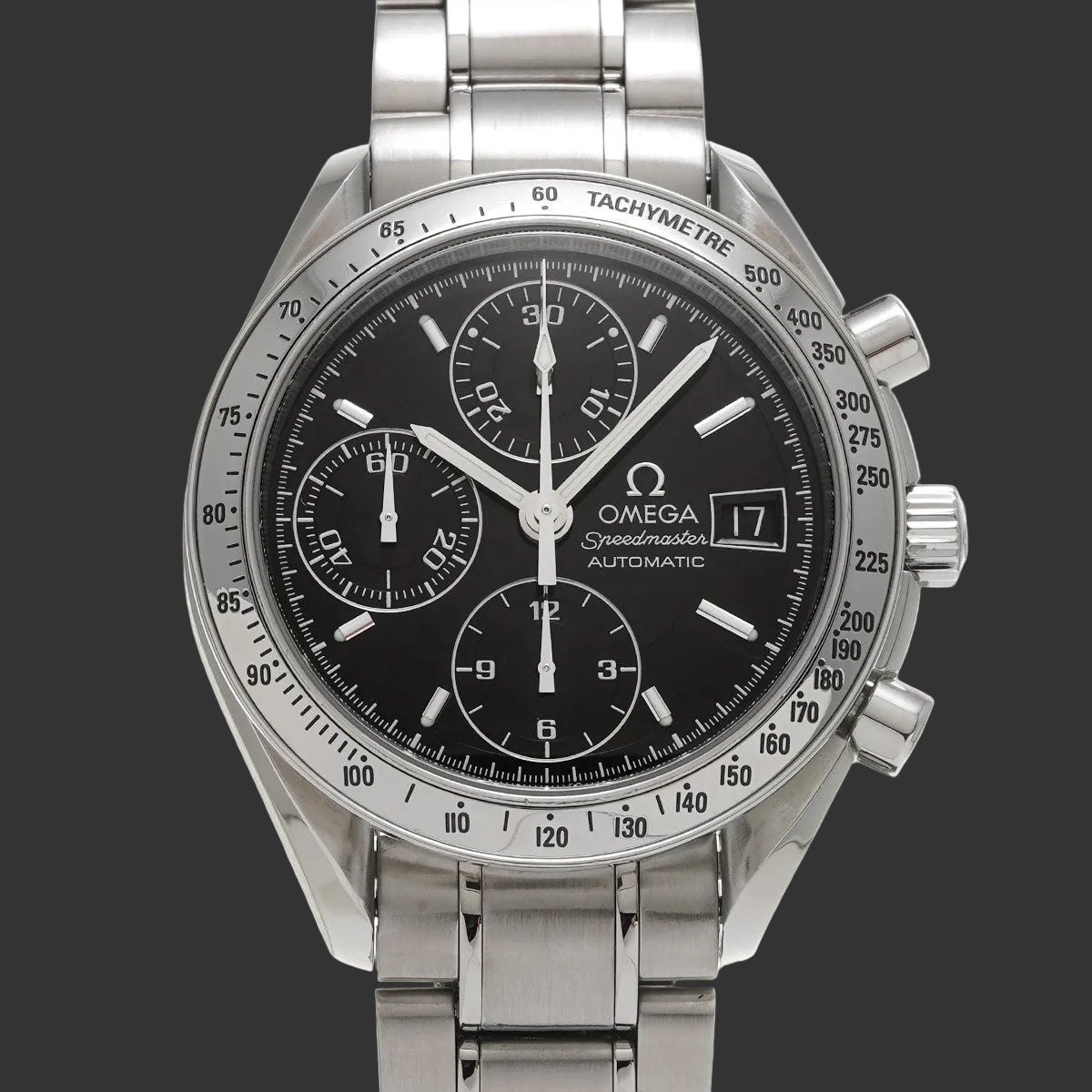 Omega Speedmaster Date 3513.50  Noir  Acier inoxydable
